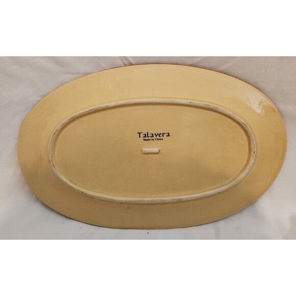 Vintage Talavera Made In China Oval Platter‎ 11.5 X 7 - Picture 4 of 4